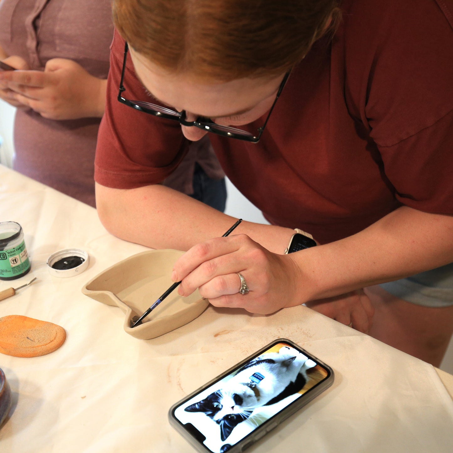 Pottery with Cats