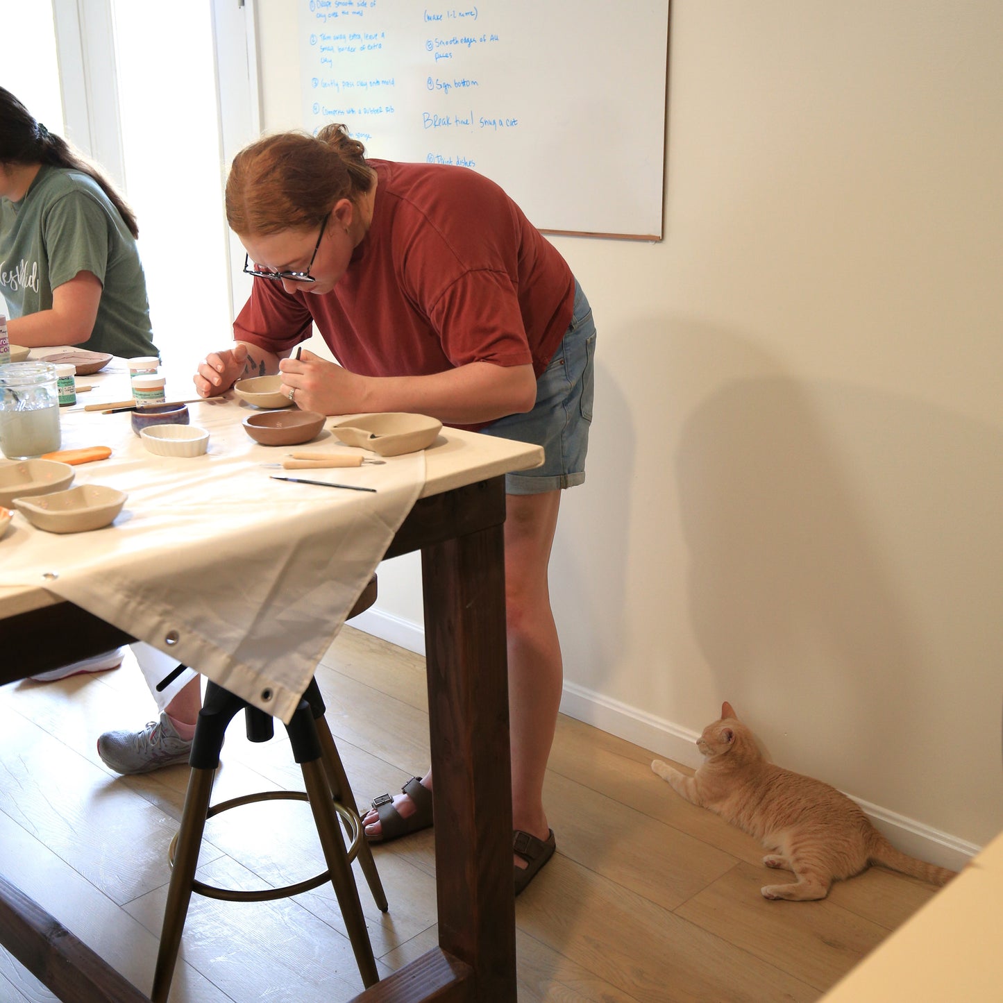 Pottery with Cats