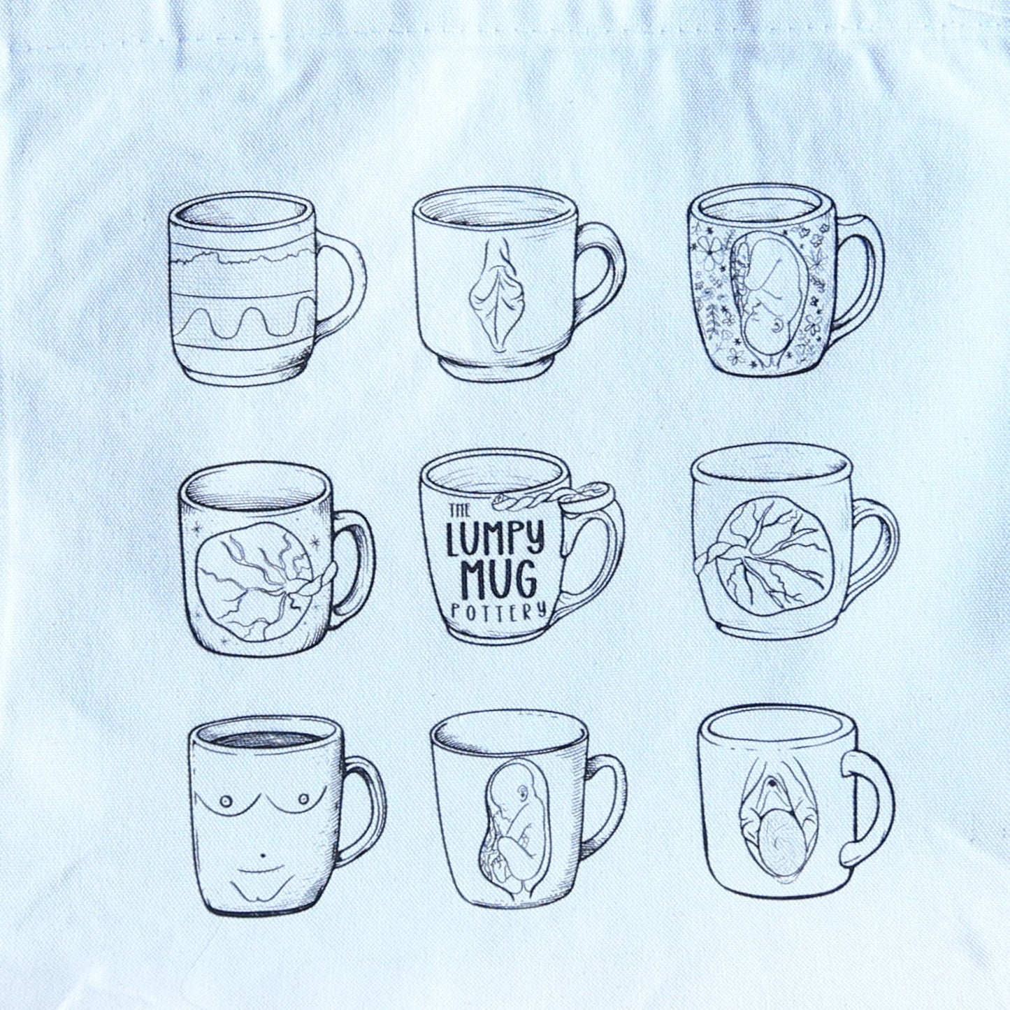 Small Lumpy Mug Canvas Tote