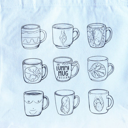 Small Lumpy Mug Canvas Tote