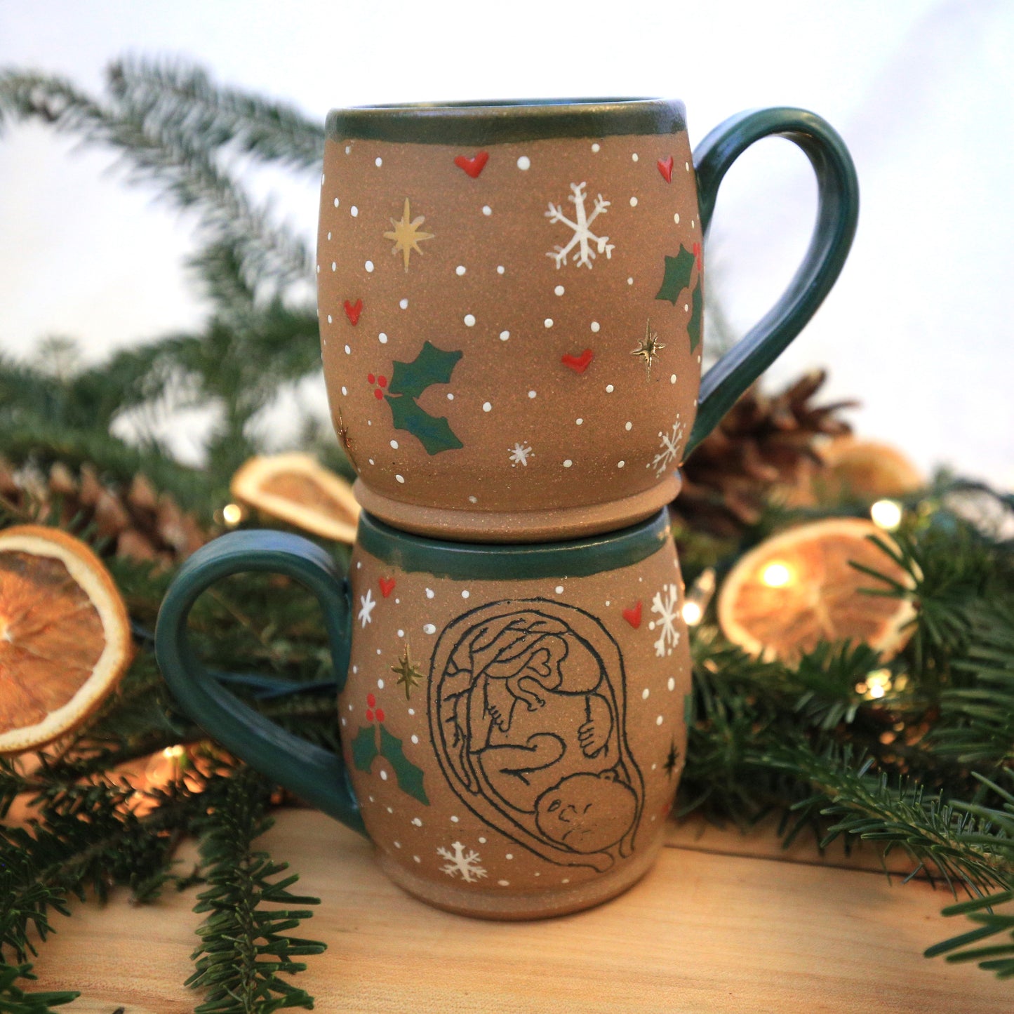 Holiday Fetus Mug w/Gold