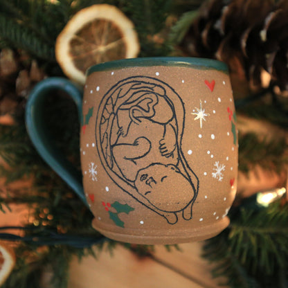 Holiday Fetus Mug w/Gold