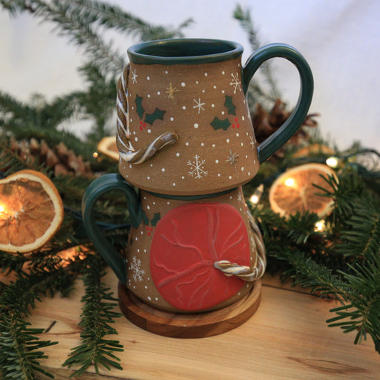 Holiday Placenta Mug w/Gold