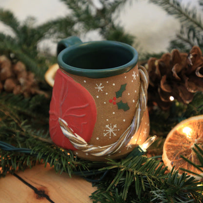Holiday Placenta Mug w/Gold